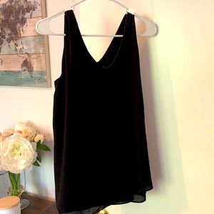 Black flowy top